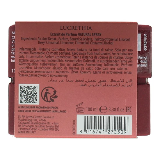 V Canto Lucrethia Extrait De Parfum 100ml