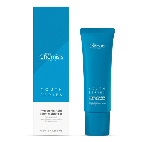 skinChemists 1% Hyaluronic Acid Night Moisturiser 2 x 50ml