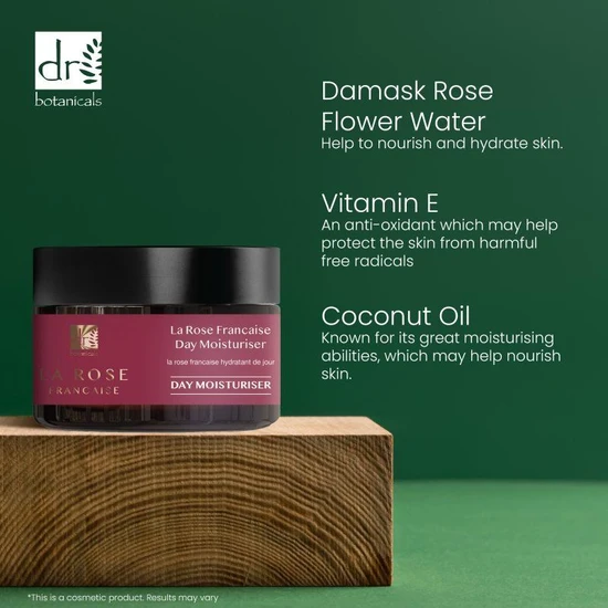 Dr Botanicals La Rose Francaise Day Moisturiser 50ml