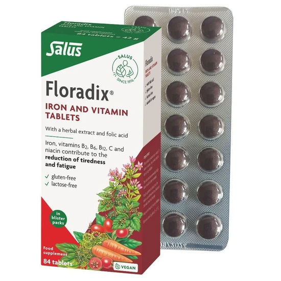 Floradix Iron & Vitamins Tablets 84 Tablets