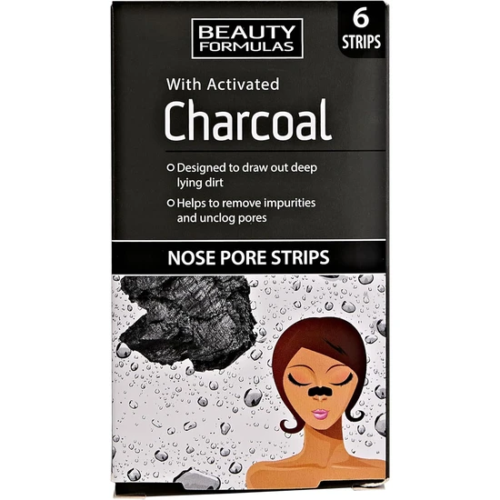Beauty Formulas Charcoal Nose Pore Strips 6 Strips