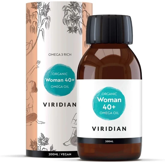 Viridian 100% Organic Woman 40+ Omega Oil 200ml