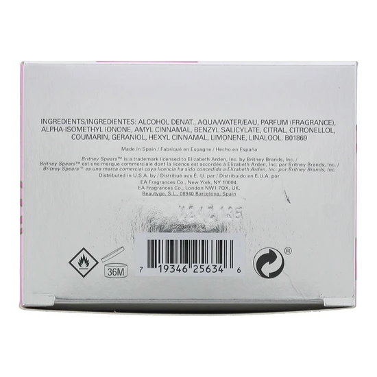 Britney Spears Fantasy Sheer Eau De Toilette 100ml