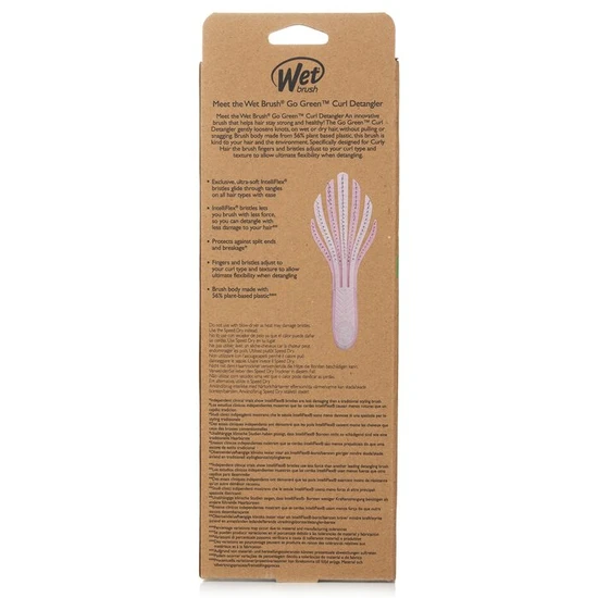Wet Brush Go Green Curly Detangling Hair Brush Pink