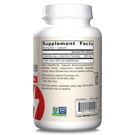 Jarrow Formulas Acetyl L-Carnitine 500mg Vegicaps 60