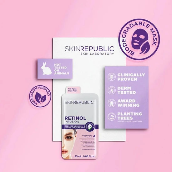 Skin Republic Retinol Infusion Face Sheet Mask 25ml