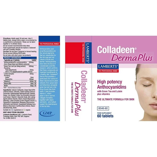 Lamberts Colladeen Derma Plus Tablets 60 Tablets