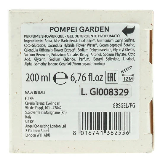 Giardino Benessere Pompei Garden Shower Gel 300ml