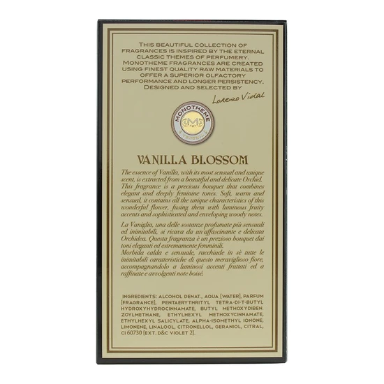 Monotheme Vanilla Blossom Eau De Toilette 100ml