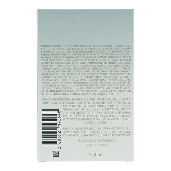 Giorgio Armani Acqua Di Gioia Eau De Parfum 30ml