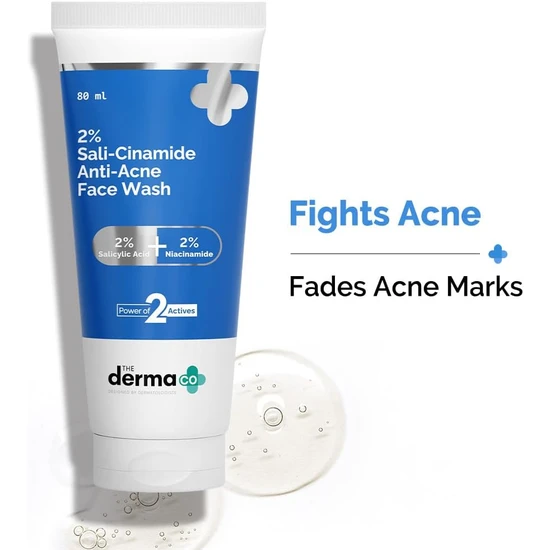 The Derma Co Sali Cinamide Anti Acne Face Wash 80ml