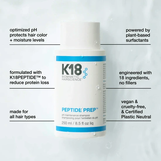 K18 Peptide Prep pH-Maintenance Shampoo 250ml