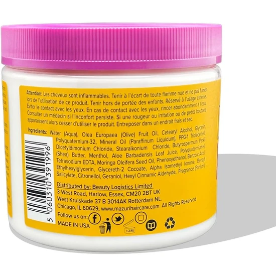 Mazuri Leave-In Collection No-Rinse Conditioning Cream 453g