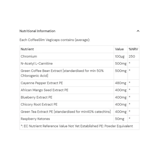 Health Aid CoffeeSlim Capsules 60 Capsules