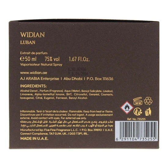Widian Luban Extrait De Parfum 50ml