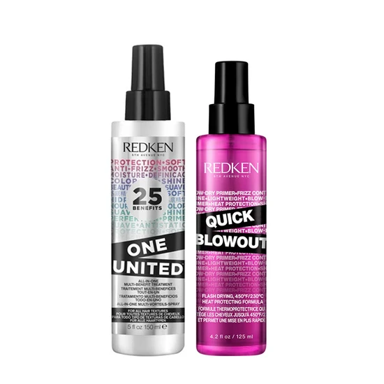 Redken One United Multi-Benefit Treatment & Quick Blowout Duo 150ml & 125ml