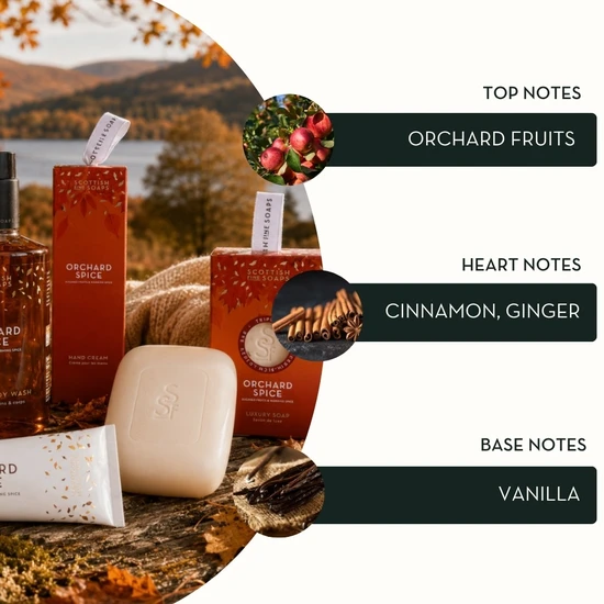 Scottish Fine Soaps Orchard Spice Hand Care Set Pump Bottles 2X300ml