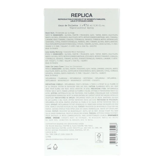 Maison Margiela Replica Discovery Gift Set 10ml Beach Walk Eau De Toilette + 10ml Lazy Sunday Morning Eau De Toilette + 10ml Under The Lemon Tree Eau De Toilette