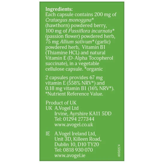 A.Vogel Hawthorn Garlic Capsules 90 Capsules