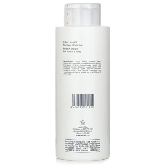 Sothys Vitality Lotion For Normal To Combination Skin With Grapefruit Extract 500ml