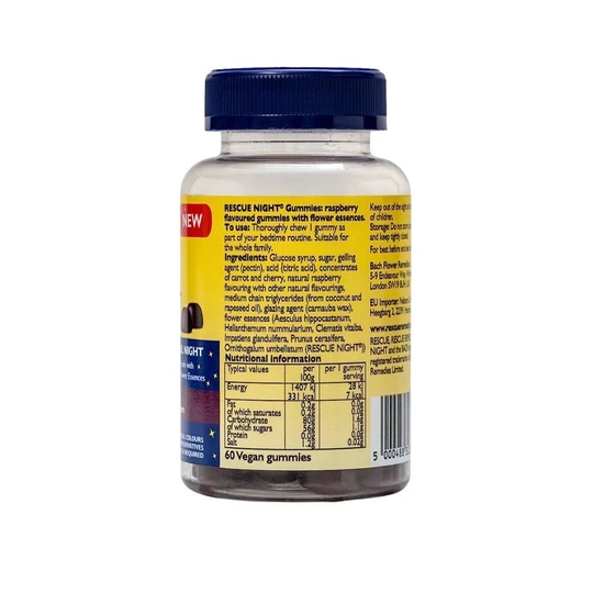 Bach Rescue Night Mixed Berry Gummies 60 Gummies