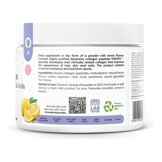 Osavi Collagen Peptides Lemon 150g