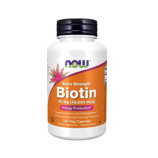 NOW Foods Biotin Extra Strength 10 mg - 120 Veg Caps
