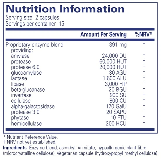 Pure Encapsulations Digestive Enzymes Ultra Capsules 30 Capsules