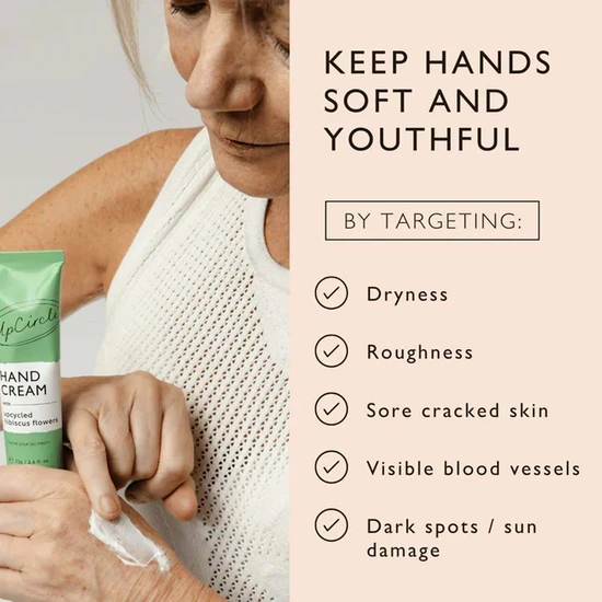UpCircle Beauty Hand Cream with Upcycled Hibiscus Flowers