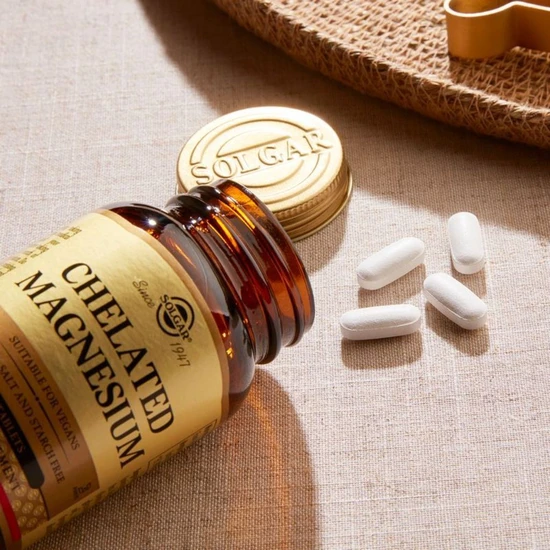 Solgar Chelated Magnesium Tablets 100 Tablets
