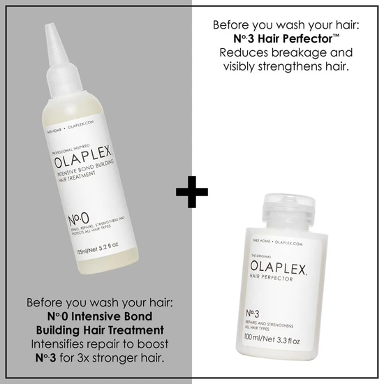 Olaplex No. 0 Intensive Bond Building Treatment & No. 3 Hair Perfector Duo 155ml & 100ml