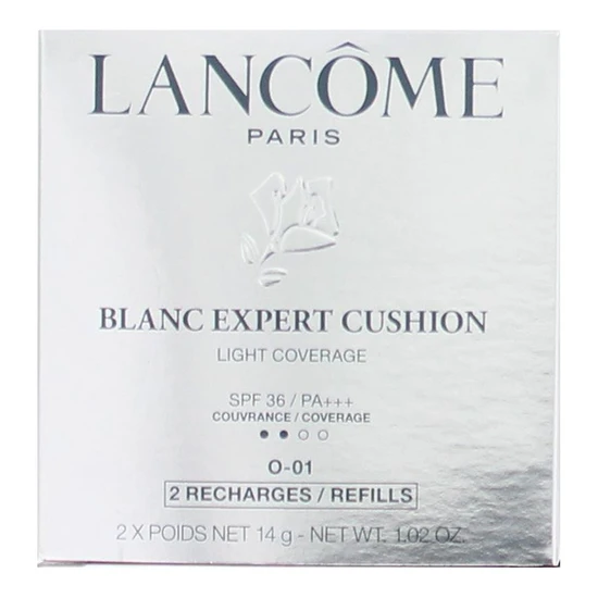 Lancôme Blanc Expert Cushion Light Coverage SPF 36 O-01 Foundation + 2 Refills