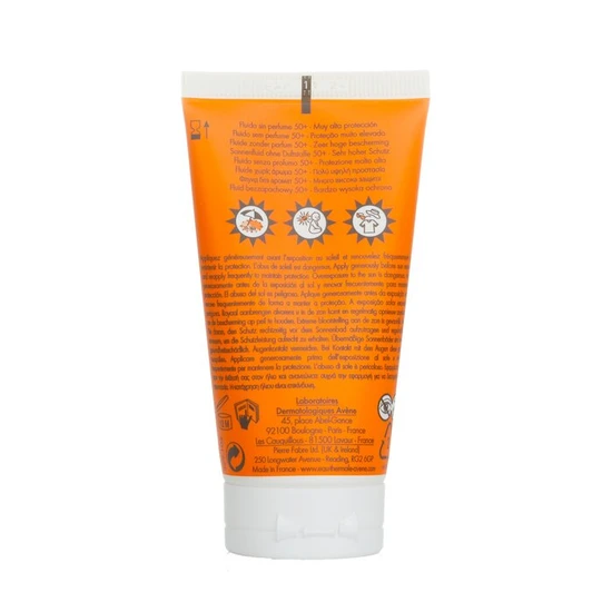 Avène Very High Protection Fragrance-Free Fluid SPF 50+ For Normal To Combination Sensitive Skin 50ml