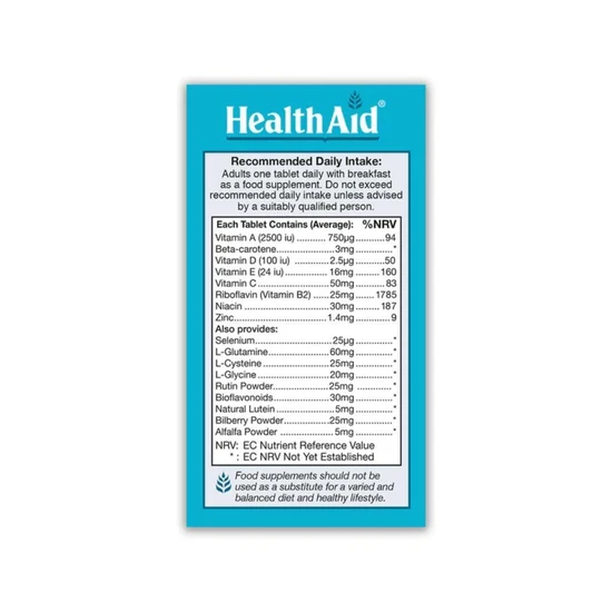 Health Aid EyeVit Tablets 30 Tablets