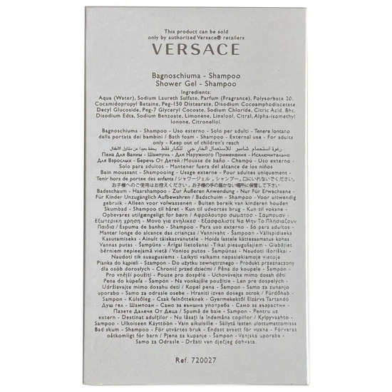 Versace Hair & Body Shampoo 250ml