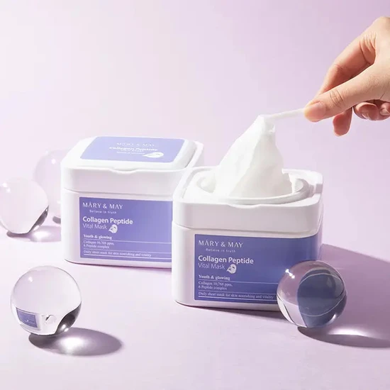 Mary & May Collagen Peptide Vital Mask 30pcs