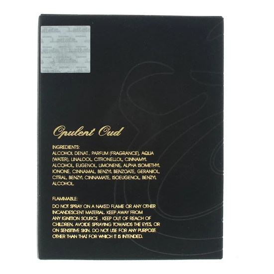 Lattafa Opulent Oud Eau De Parfum 100ml