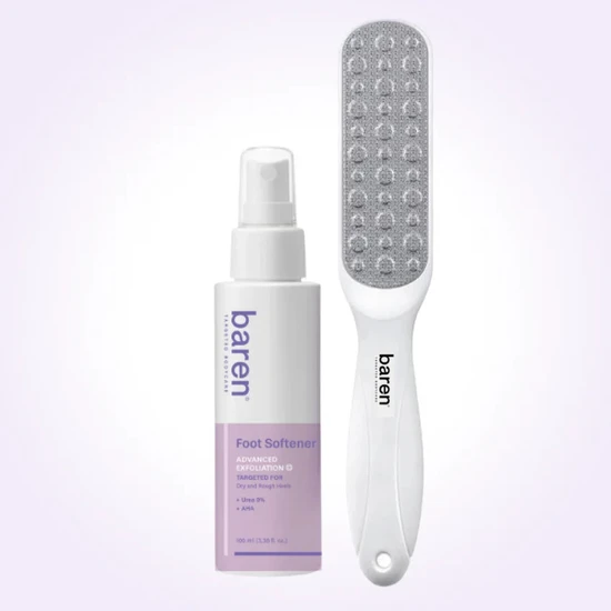 BAREN Foot Exfoliant Softener At-Home Kit