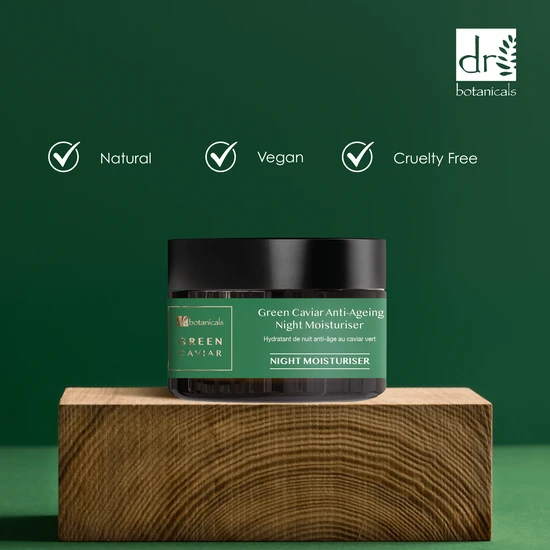 Dr Botanicals Green Caviar & Argan Oil Anti-Oxidant Anti-Ageing Night Cream 50ml