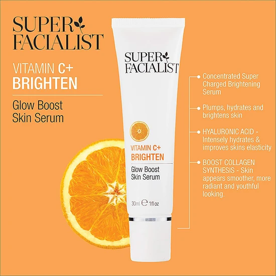 Super Facialist Vitamin C + Brighten Glow Boost Skin Serum 30ml