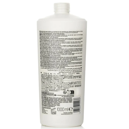 Kérastase Nutritive Bain Satin Riche High Nutrition Rich Shampoo With Essential Nutriments Very Dry Hair 1000ml