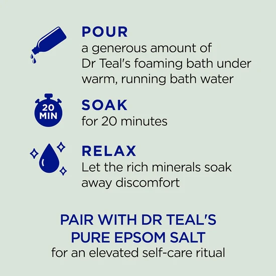 Dr Teal's Relax & Relief Foaming Bath 1000ml