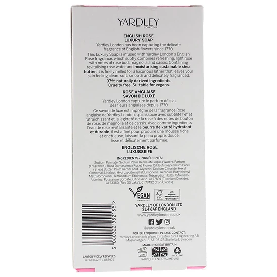 Yardley English Rose Luxury Soap 100 g