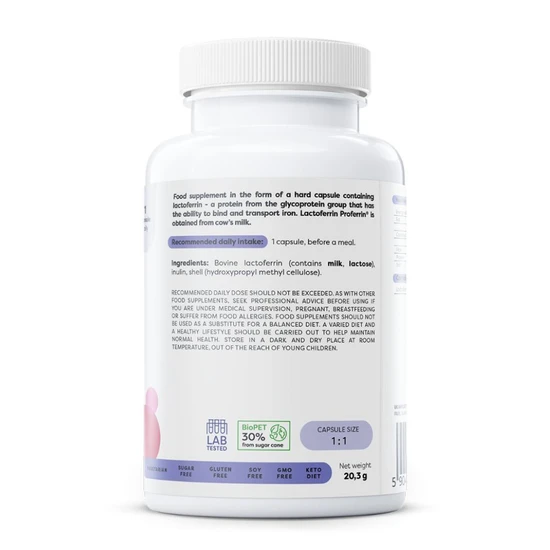 Osavi Lactoferrin 200mg 60 Capsules