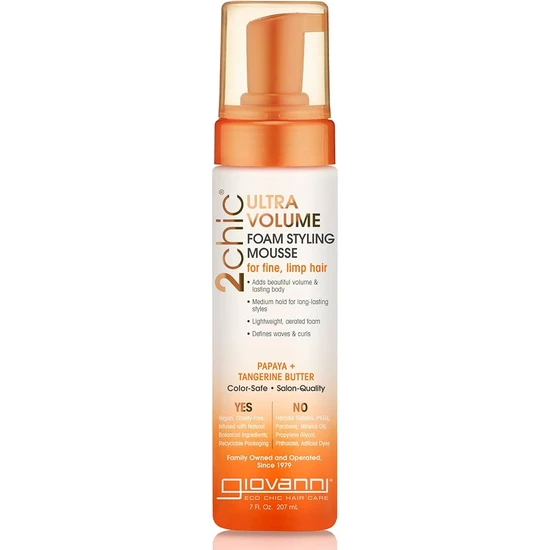 Giovanni 2chic Ultra-Volume Foam Styling Mousse 207ml