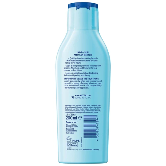 Nivea Aftersun Moisturising Lotion 200ml