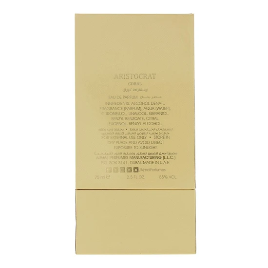 Ajmal Aristocrat Coral Eau De Parfum 75ml