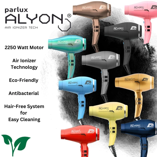 Parlux Alyon Light Air Ioniser Hair Dryer Black