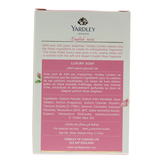 Yardley English Rose Soap 100g