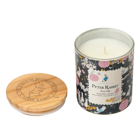 Peter Rabbit Pink Peony & Blossom Candle